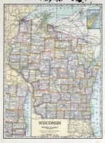 Wisconsin State Map, Eau Claire County 1931